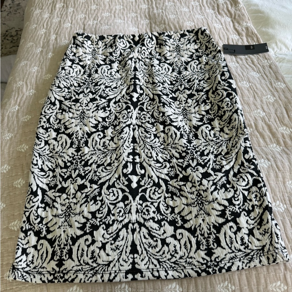Jacquard Pencil Skirt